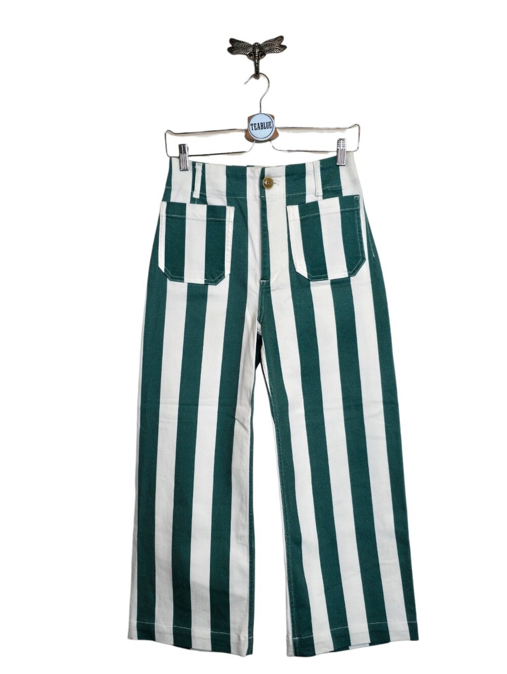 Maeve The Colette Denim Cropped Wide-Leg Jeans 27 Retro - Picture 2 of 14